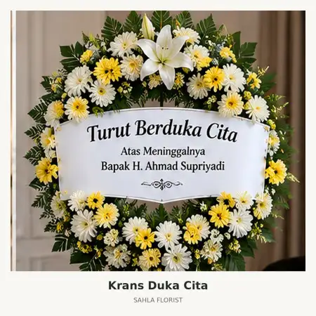Krans Bunga Duka Harjamukti